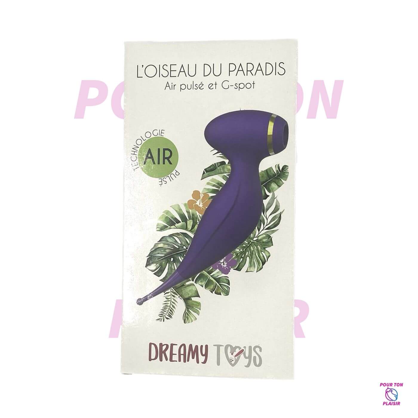 La boîte du vibromasseur l'oiseau du paradis