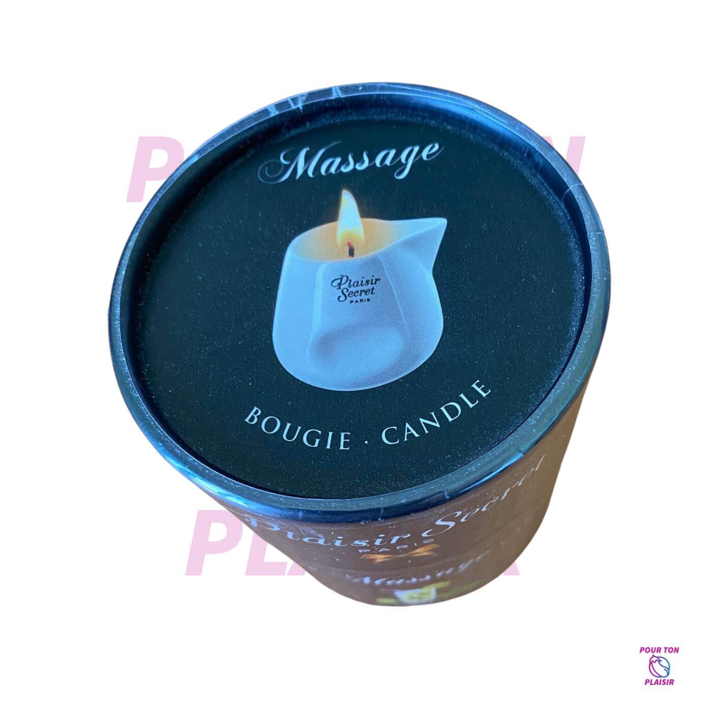 Boîte de la bougie de massage plaisirs secrets